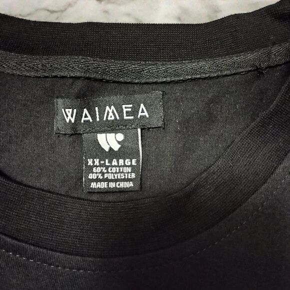 Waimea Two Tone Black Short Sleeve Shirt Size XXL - Picture 4 of 7